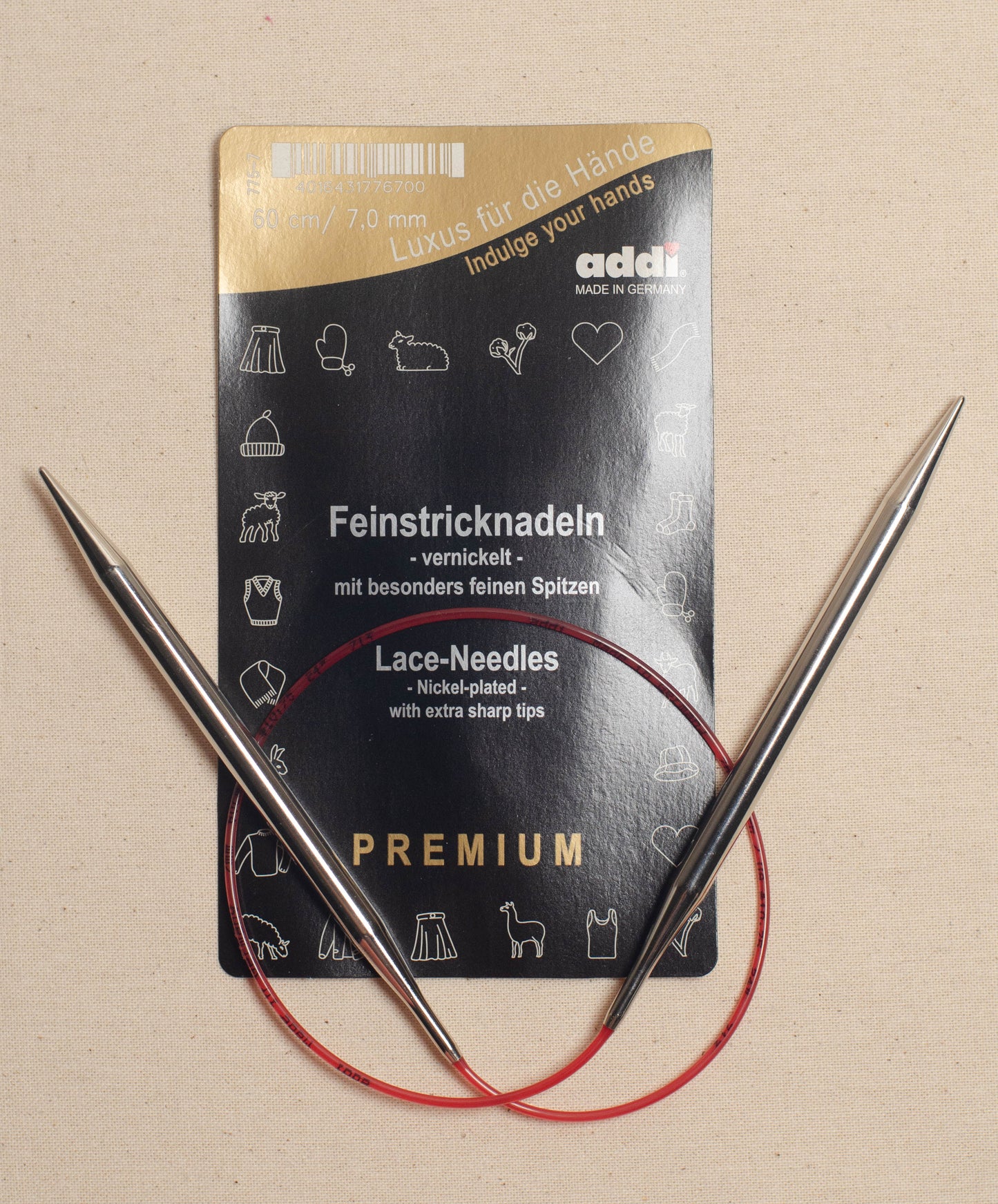 60cm/ 7.0mm Addi Circular Lace Knitting Needles