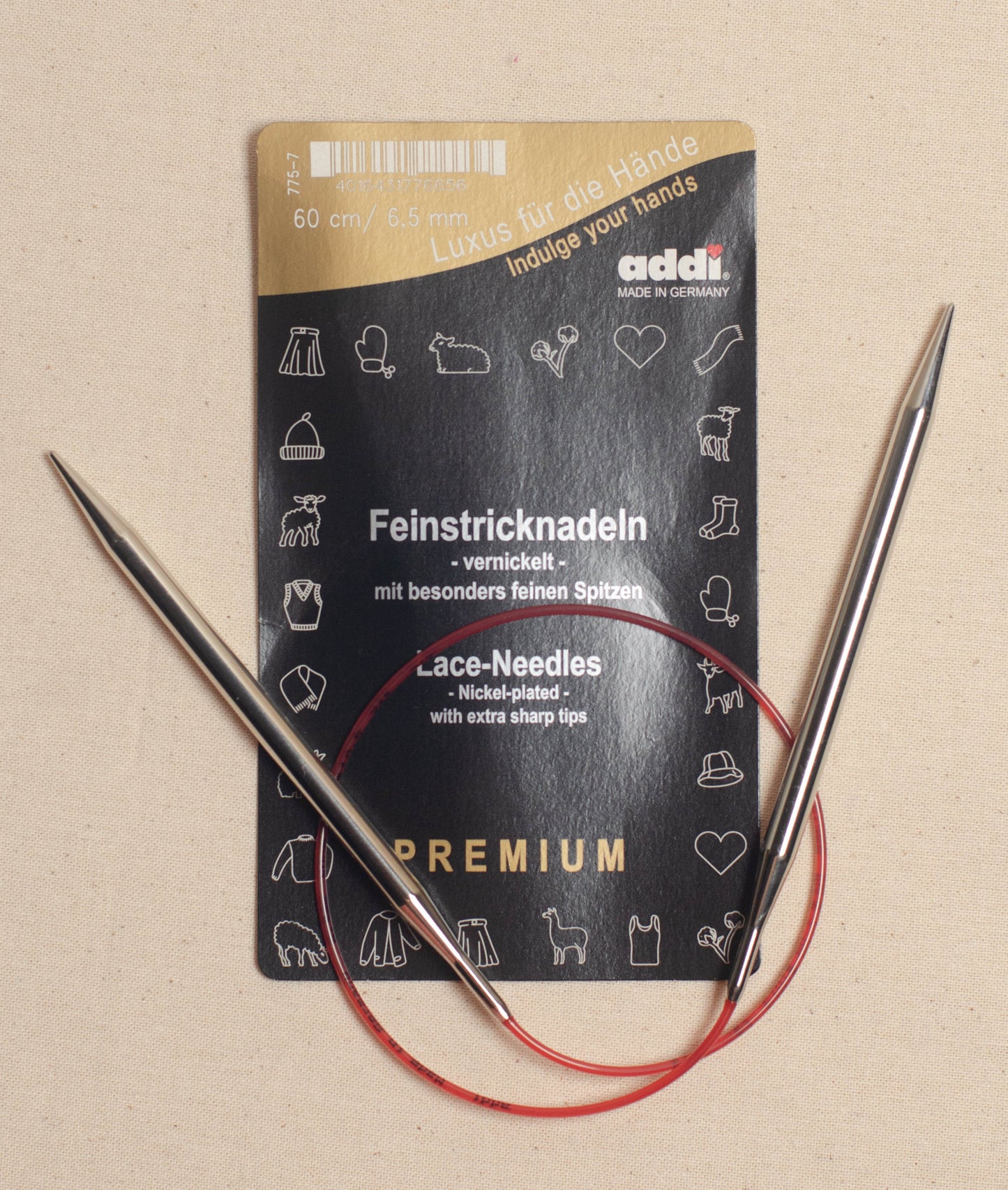 60cm/ 6.5mm Addi Circular Lace Knitting Needles