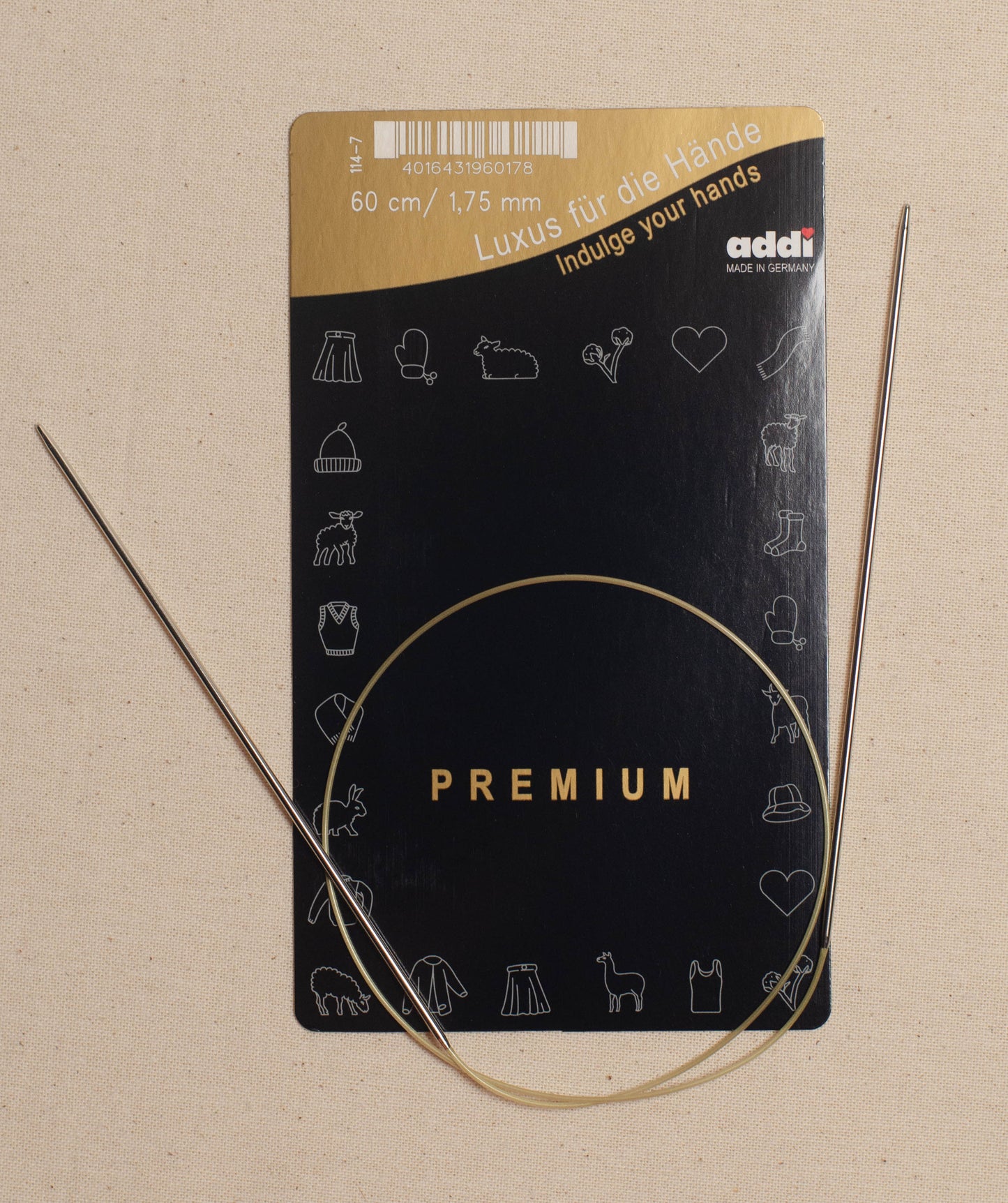 60cm/ 1.75mm Addi Circular Knitting Needles