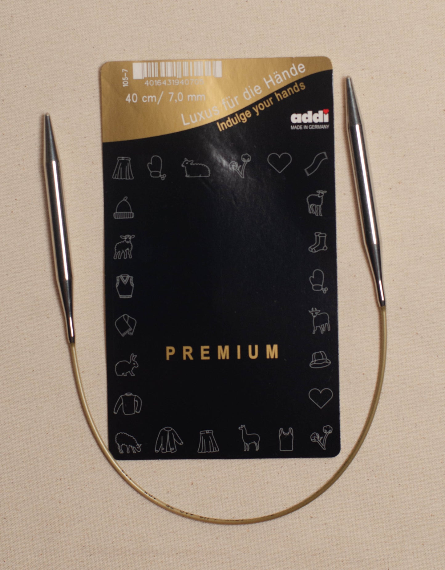 40cm/ 7.0mm Addi Circular Knitting Needles