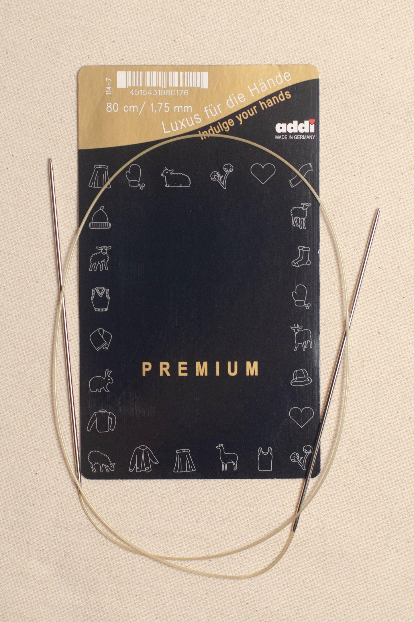 80cm/ 1.75mm Addi Circular Knitting Needles
