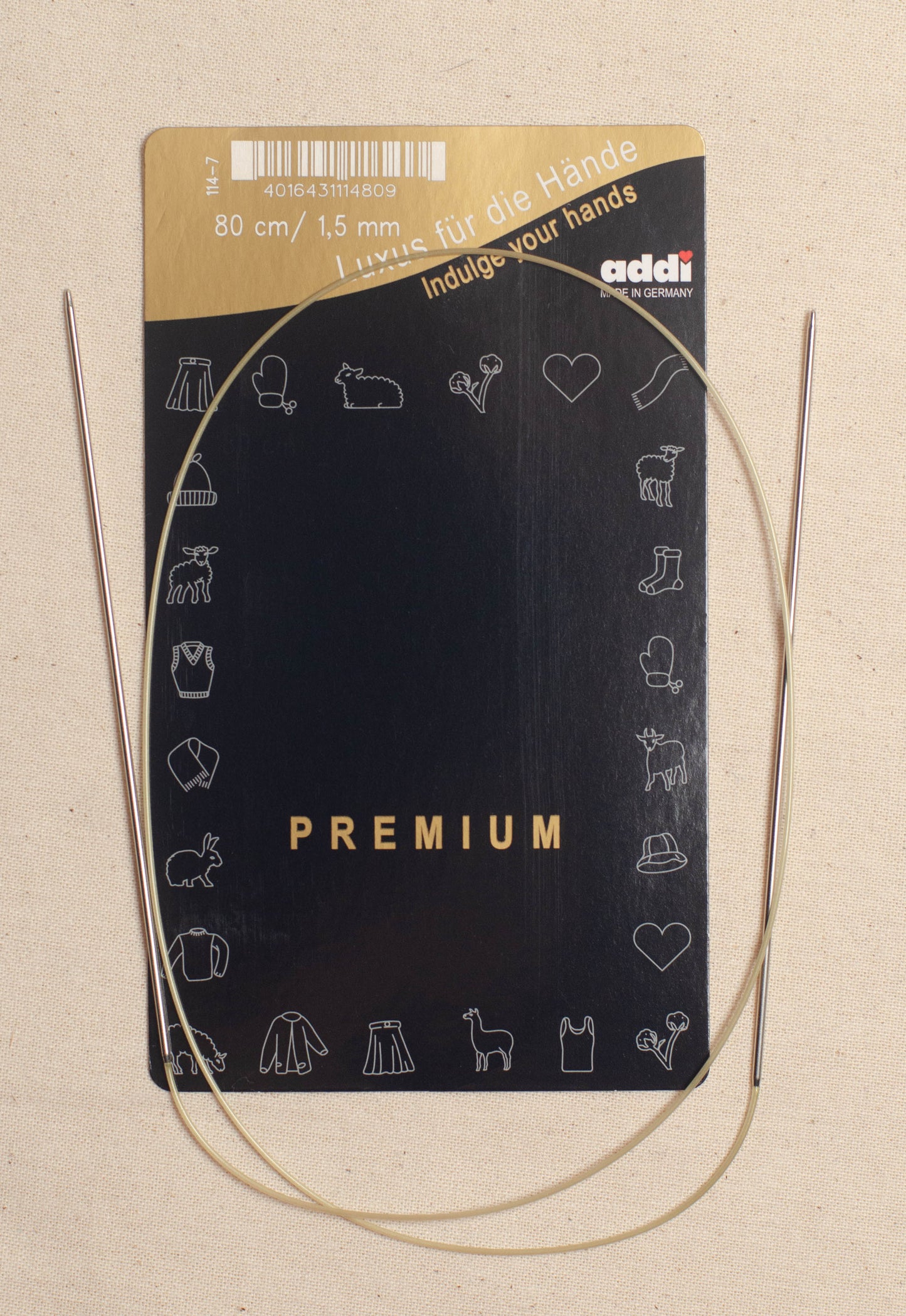 80cm/ 1.5mm Addi Circular Knitting Needles