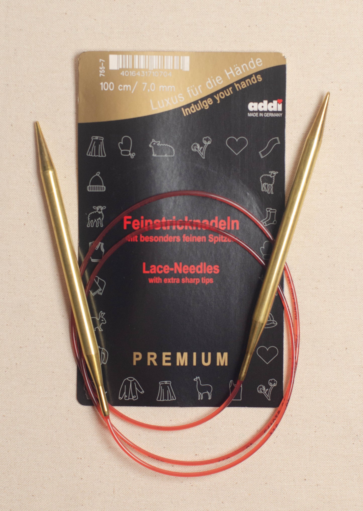 100cm/ 7.0mm Addi Circular Lace Knitting Needles