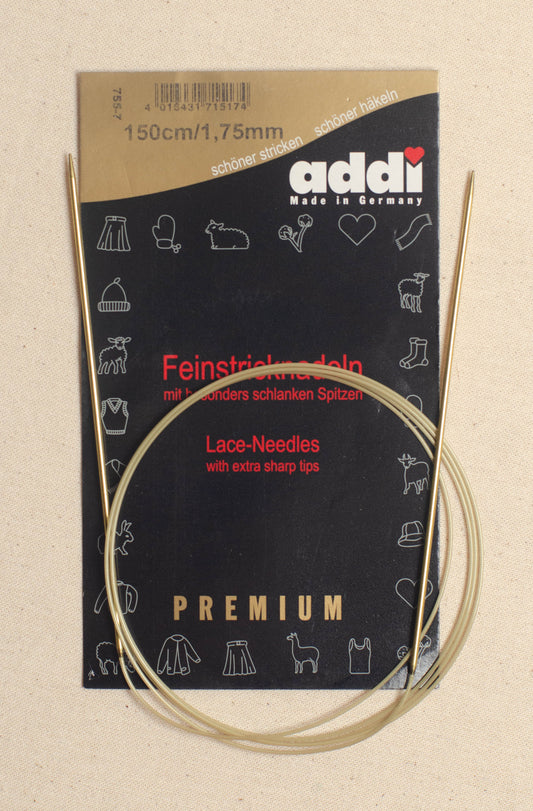 150cm/ 1.75mm Addi Circular Knitting Needles