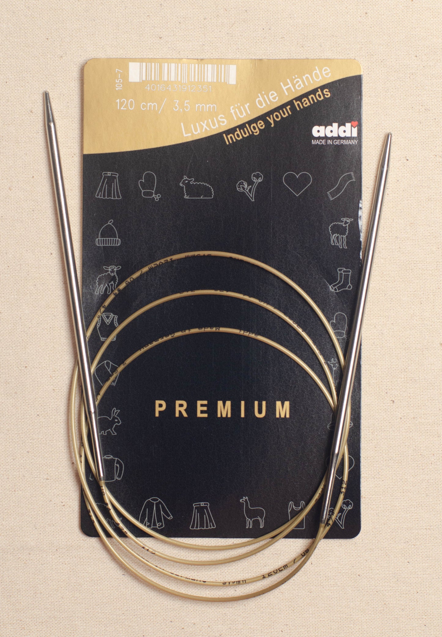 120cm/ 3.75mm Addi Circular Knitting Needles
