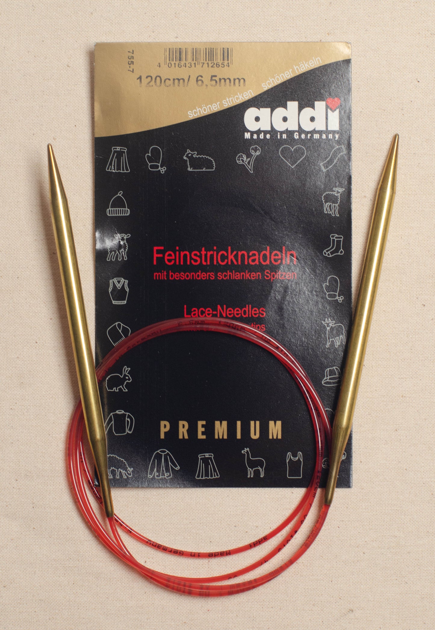 Copy of 120cm/ 6.5mm Addi Lace Circular Knitting Needles