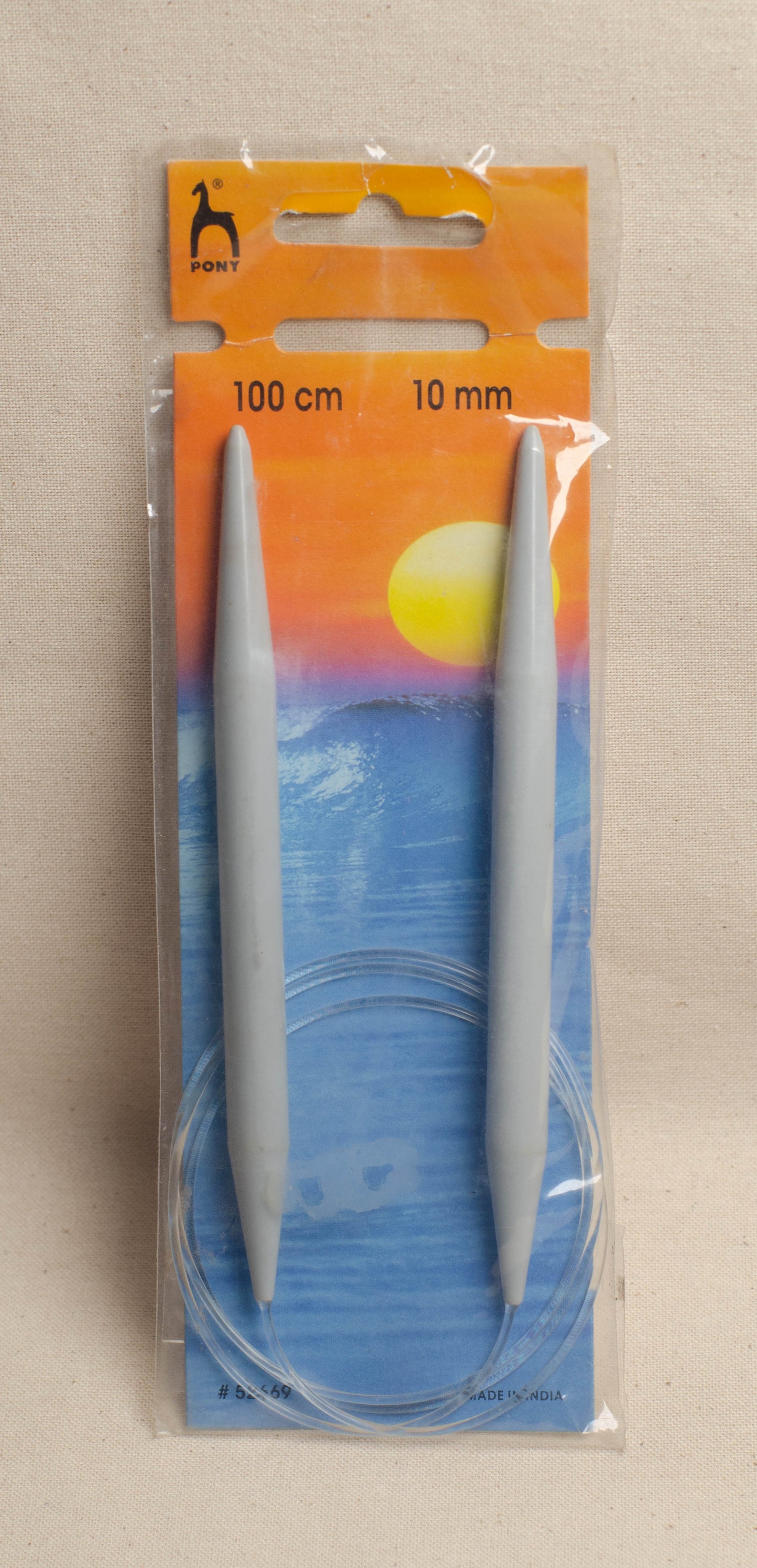 100cm/ 10.0mm Pony Classic Fixed Circular Knitting Needles