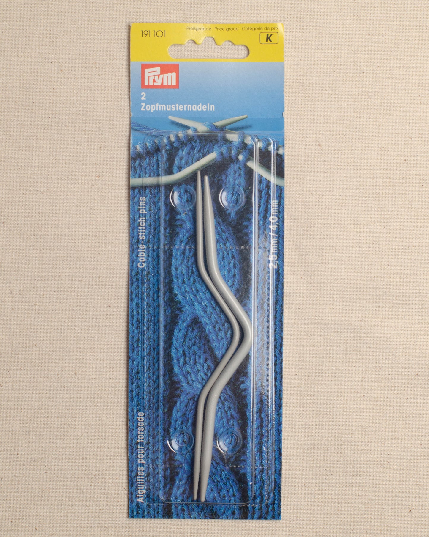 2.5 mm/ 4 mm Prym Cable Stitch Pins