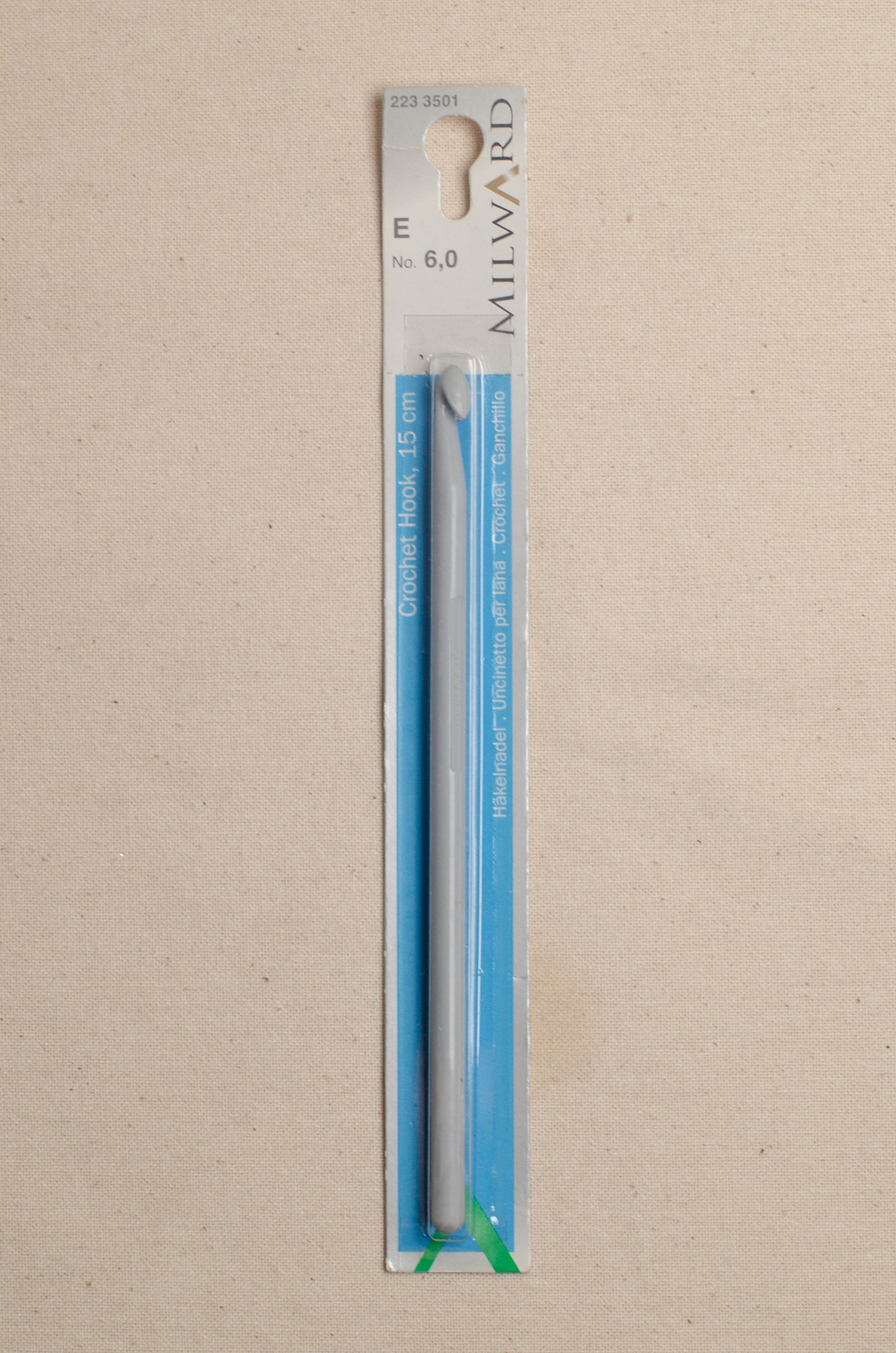 6.0 mm Milward Plastic Crochet Hook Grey