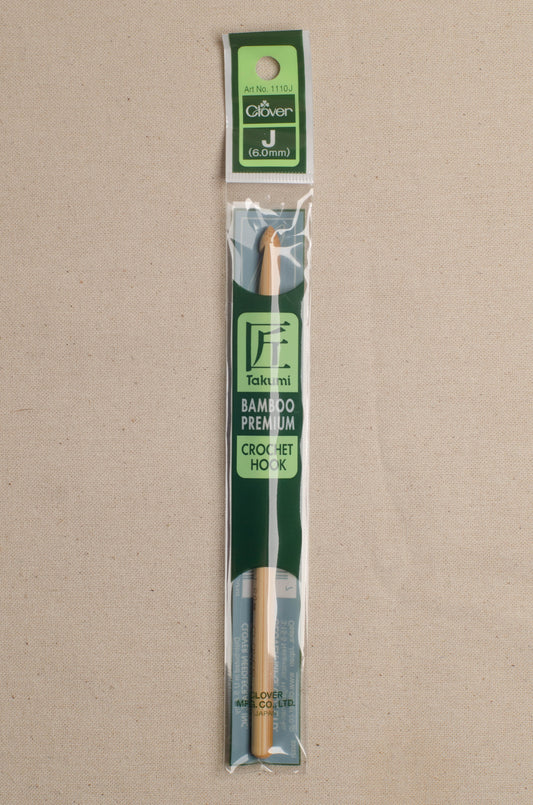 6.0 mm Clover Takumi Bamboo Crochet Hook
