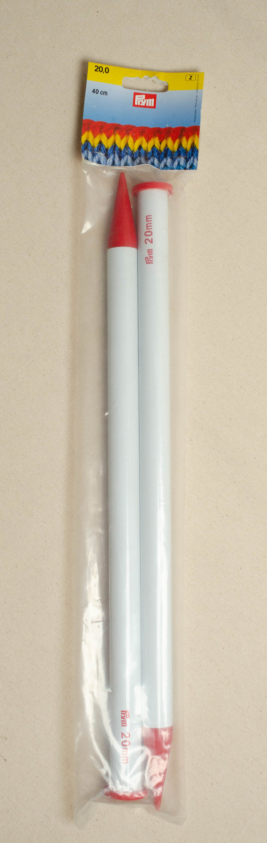 Prym Plastic 40cm Knitting Needles - 35cm X 20mm