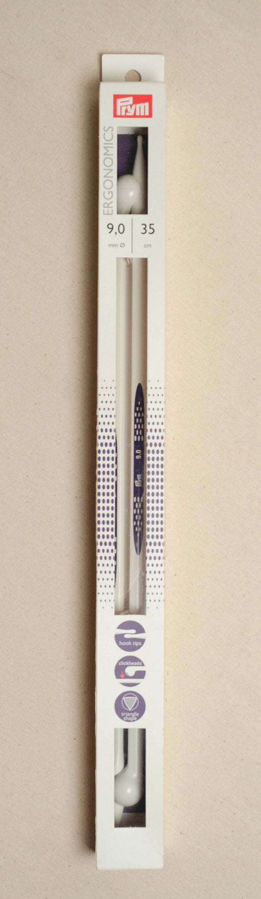 Prym Ergonomics 35cm Knitting Needles - 35cm X 9.0mm