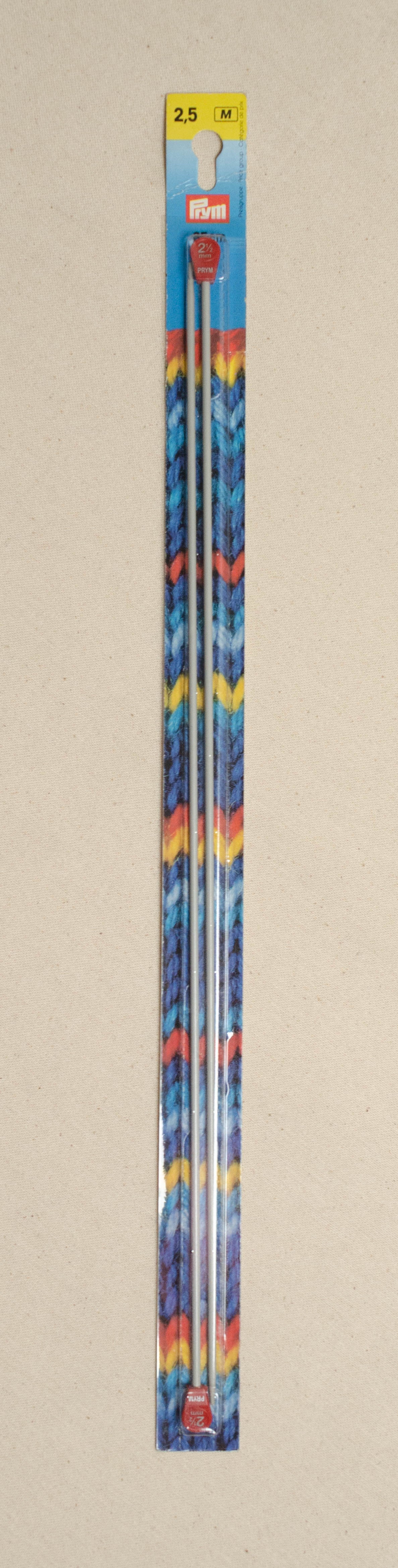 Prym 12 inch Double Point Aluminum Knitting Needles, 2.5mm