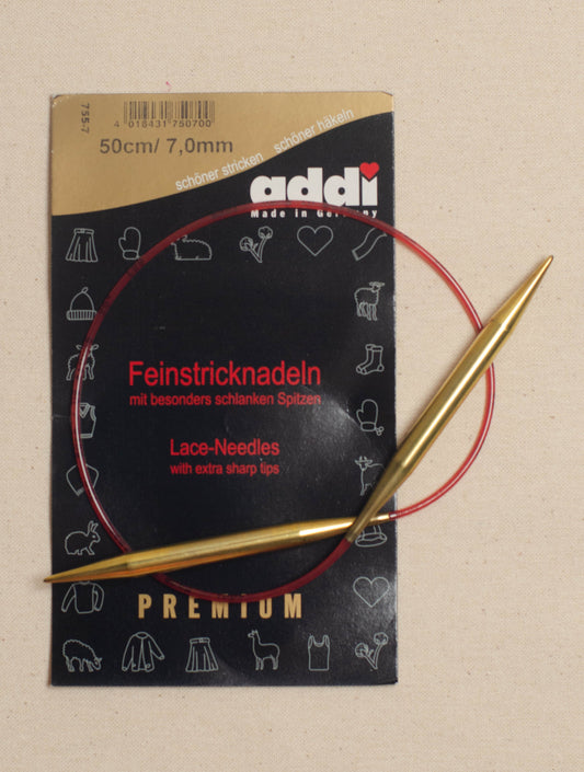 50cm/ 7.0mm Addi Circular Lace Knitting Needles