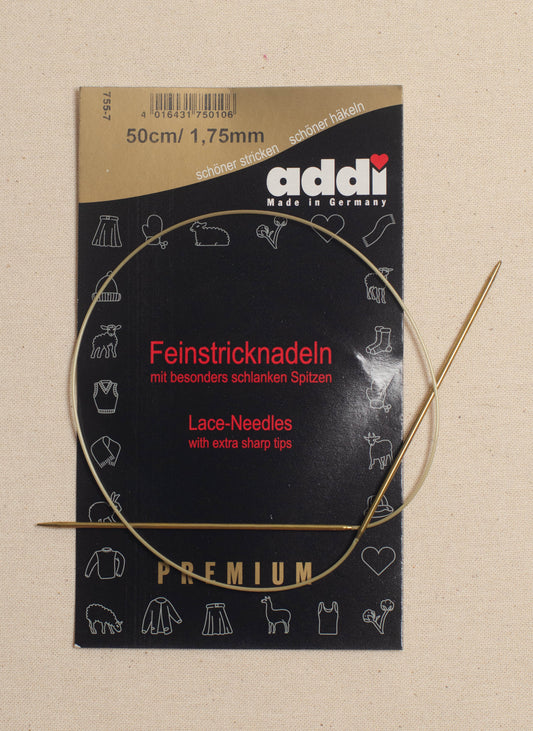 50cm/ 1.75mm Addi Circular Lace Knitting Needles