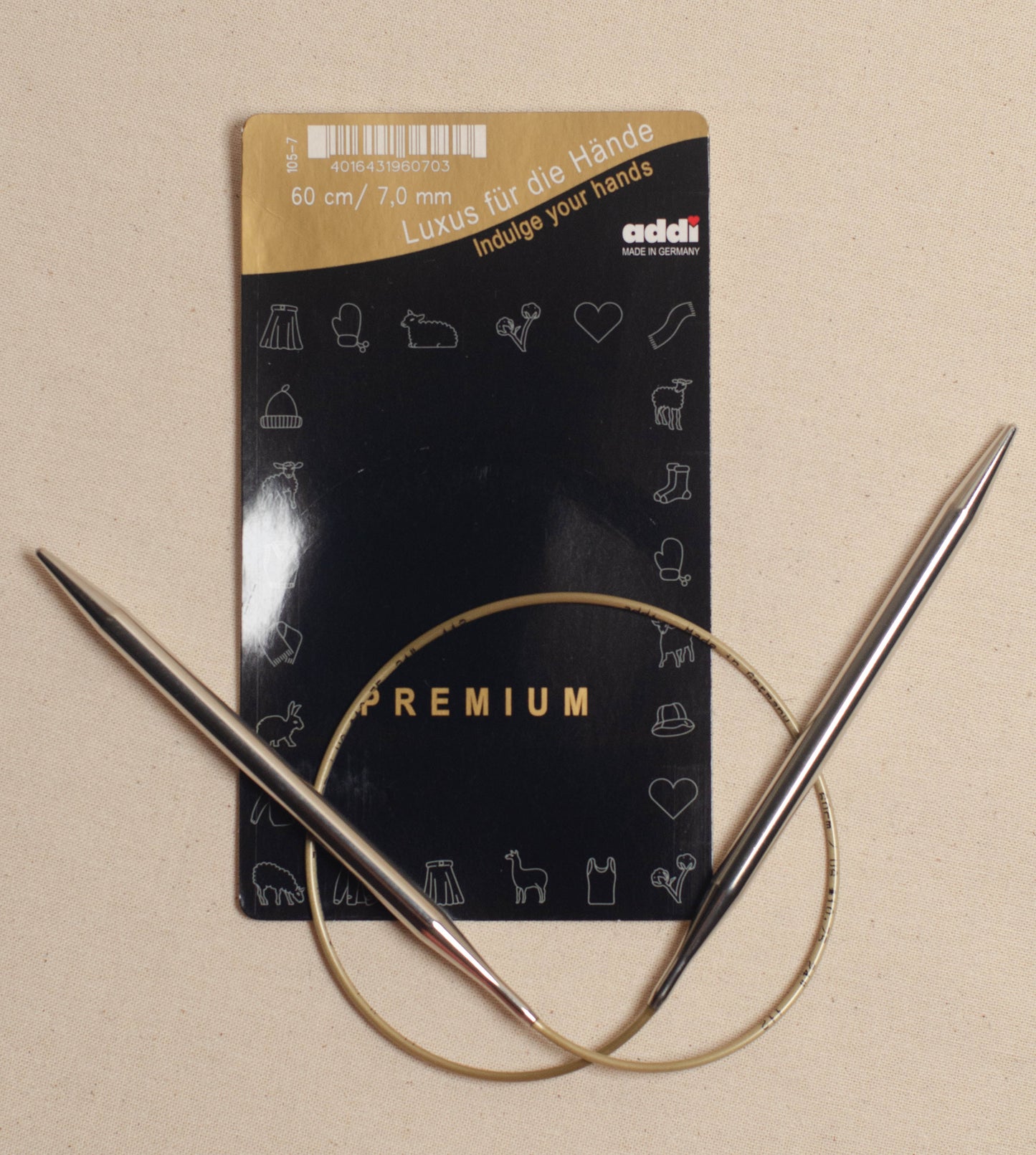 60cm/ 7.0mm Addi Circular Knitting Needles