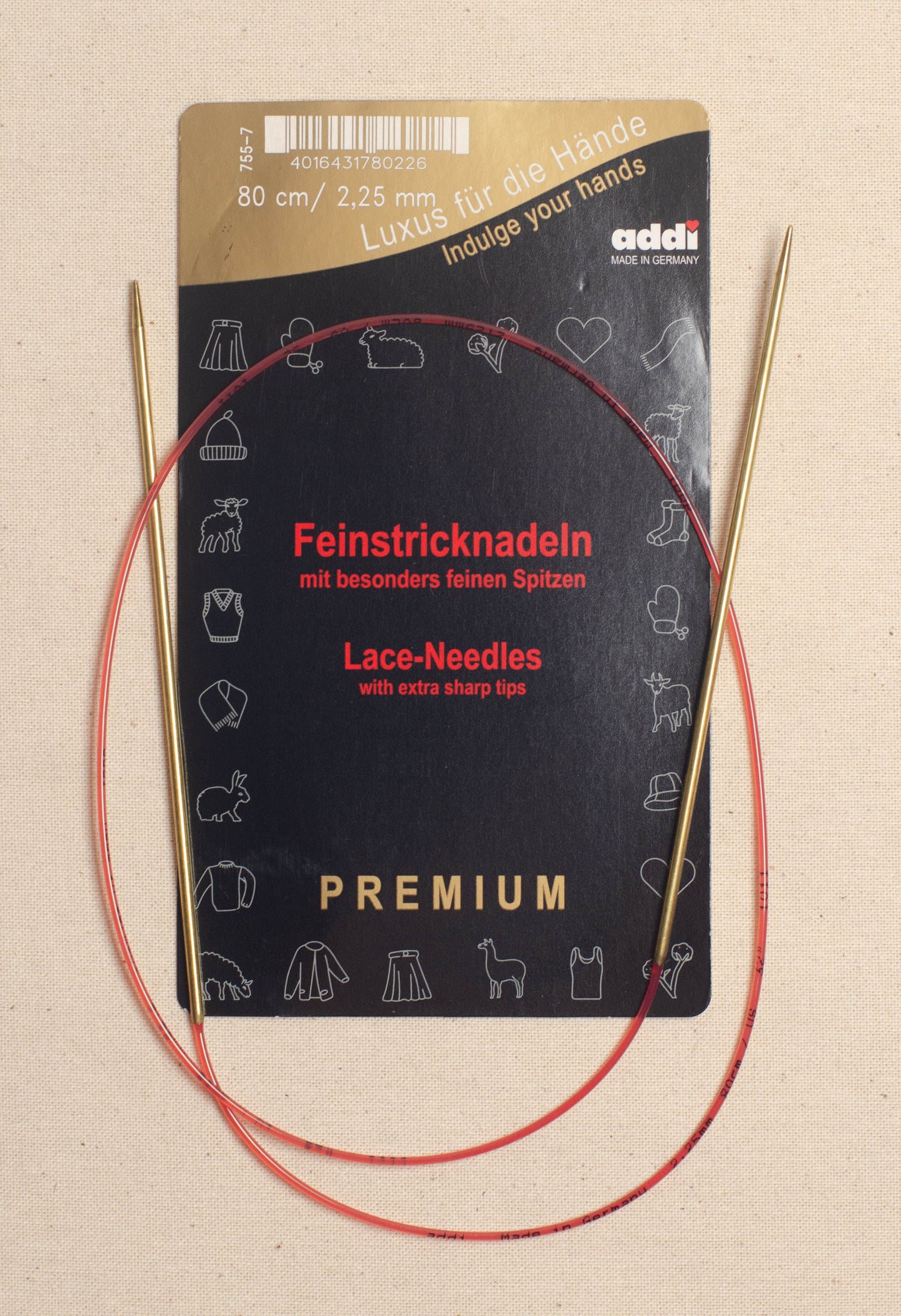 80cm/ 2.25mm Addi Circular Lace Knitting Needles