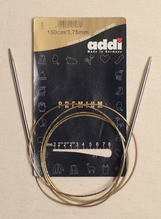 150cm/ 3.75mm Addi Circular Knitting Needles