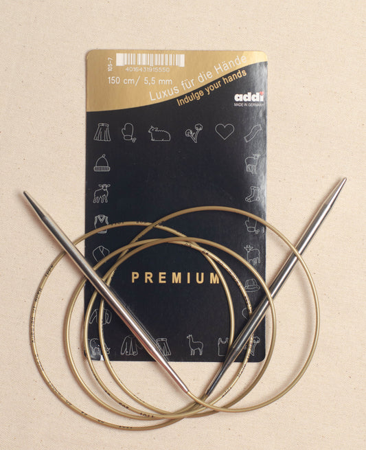 150cm/ 5.5mm Addi Circular Knitting Needles