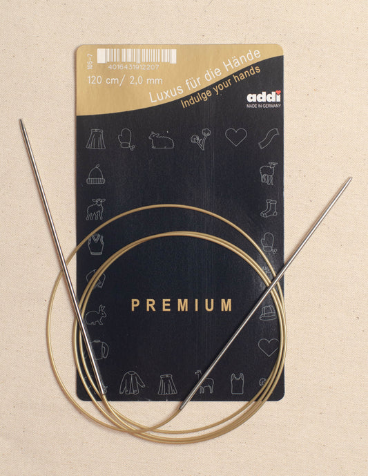 120cm/ 2.0mm Addi Circular Knitting Needles