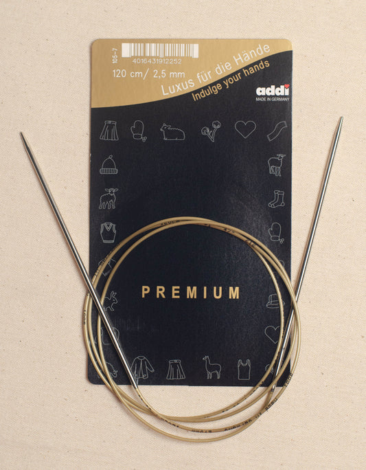 120cm/ 2.5mm Addi Circular Knitting Needles