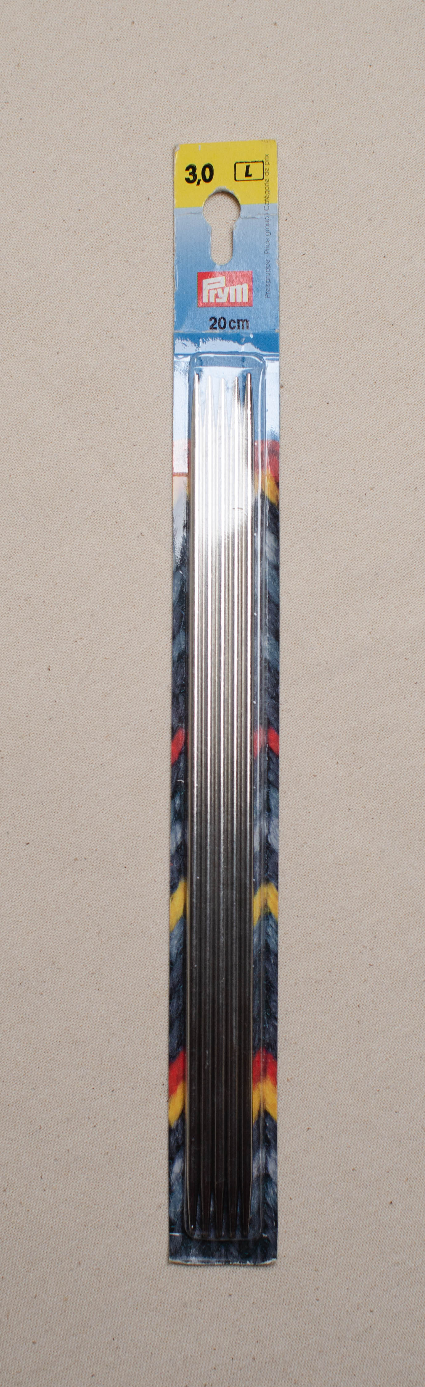 Prym 20cm Double Point Knitting Needles - 20cm X 3mm