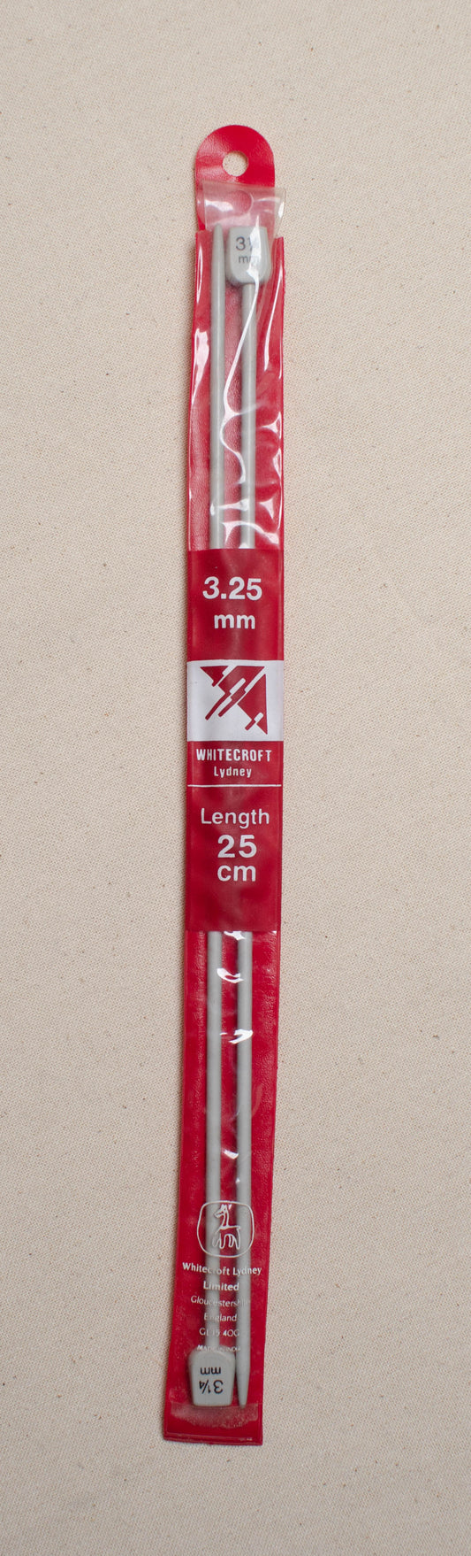 Whitecroft 30cm Knitting Needles - 25cm X 3.25mm