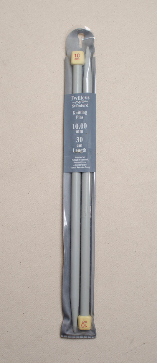Twilleys of Stamford 30cm Knitting Needles - 30cm X 10mm