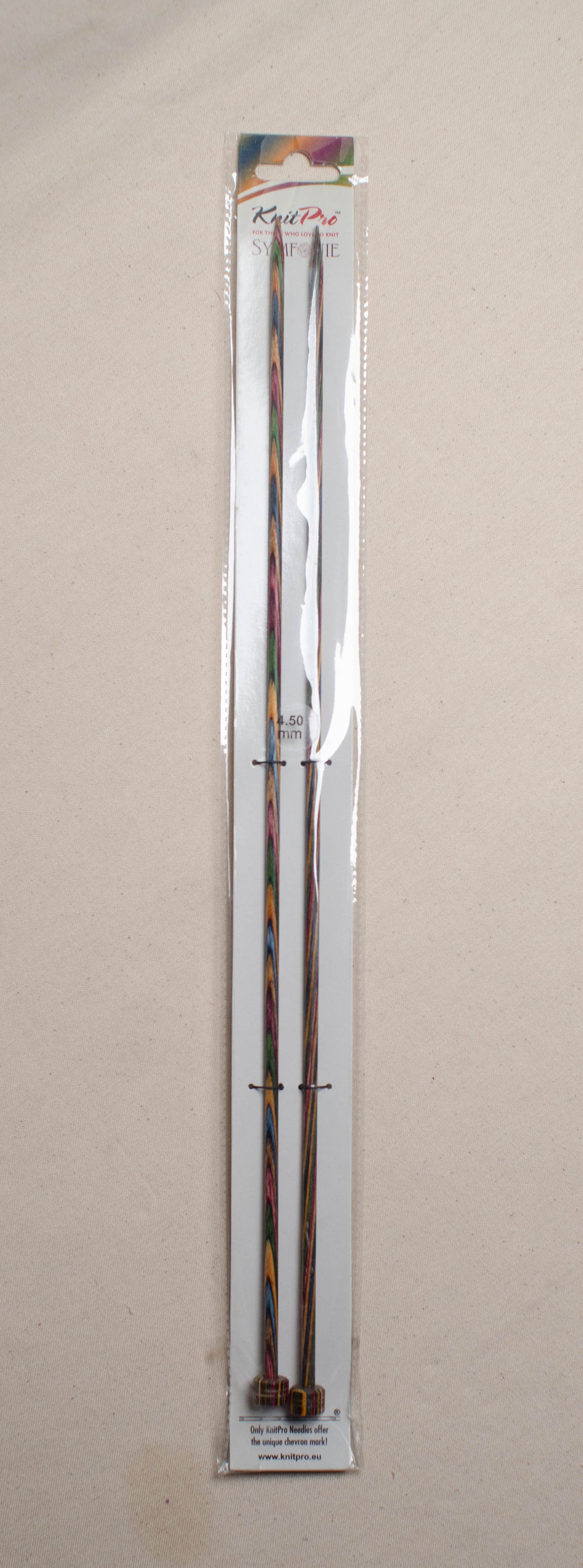 Knit Pro 40 cm x 4.50 mm Symfonie Single Pointed Needles, Multi-Color