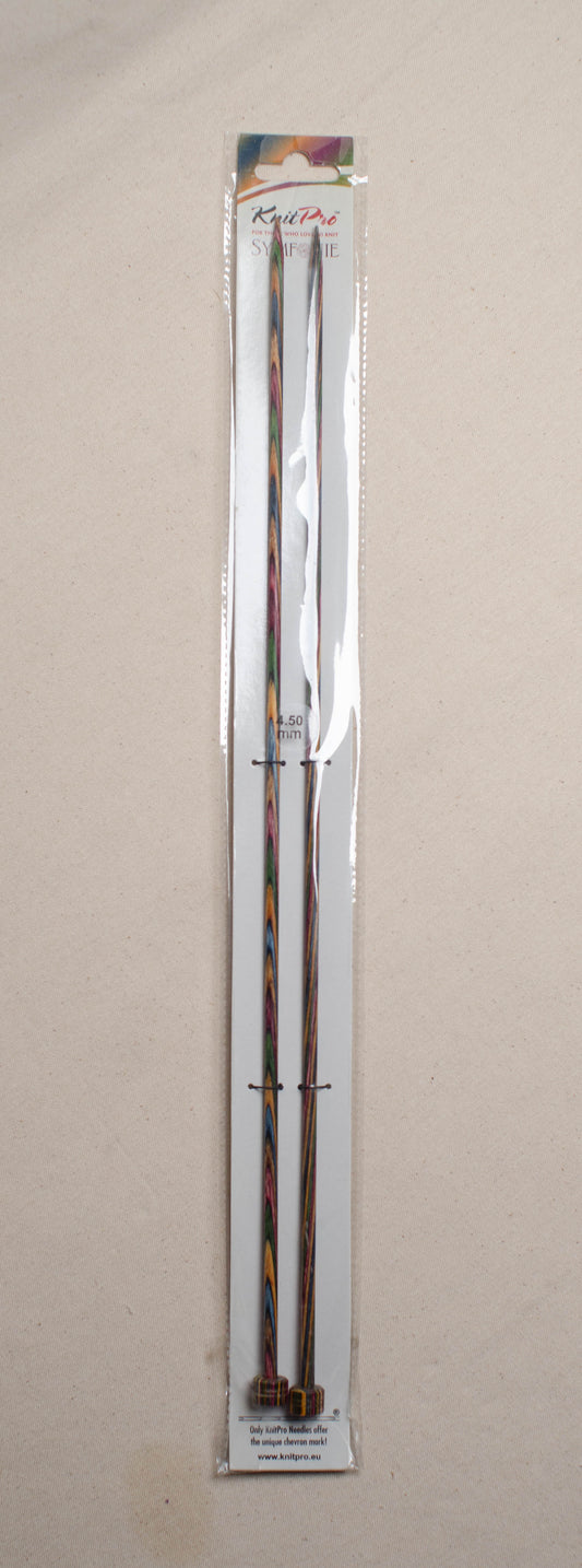 Knit Pro 40 cm x 4.50 mm Symfonie Single Pointed Needles, Multi-Color