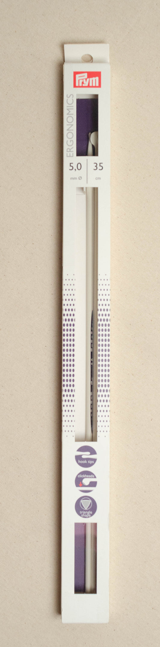Prym Ergonomics 35cm Knitting Needles - 35cm X 5.0mm